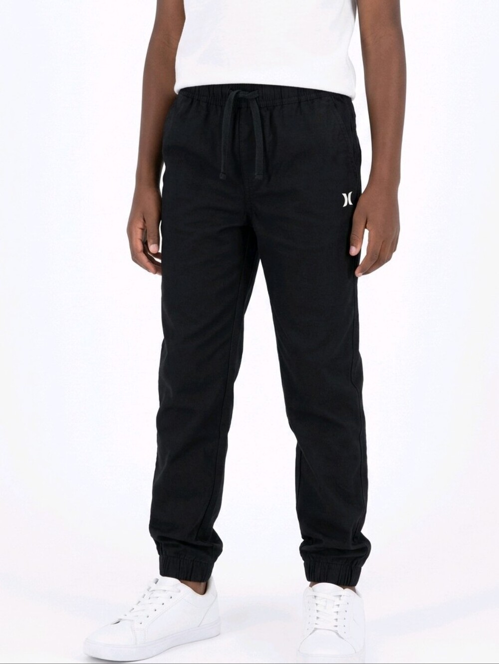 Hurley Black Kids Jogger Sweatpants with Small Logo Size Y10/12